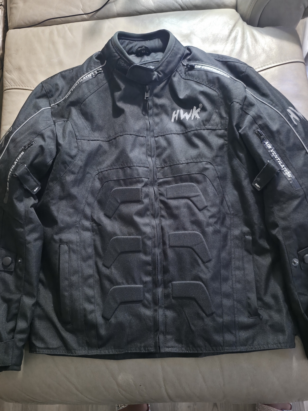 HWK Men's Black Performance Motor Sports Jacket Size M